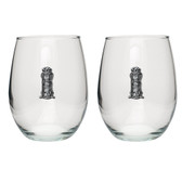 Golf Bag Stemless Wine Glass (Set of 2)