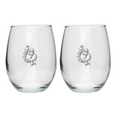 Lizard Stemless Wine Glass (Set of 2)