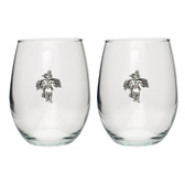 Eagle Kachina Stemless Wine Glass (Set of 2)