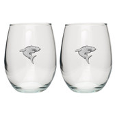 Shark Stemless Wine Glass (Set of 2)