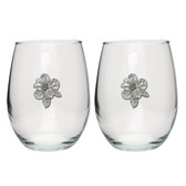 Apple Blossom Wine Glass Goblet (Set of 2)