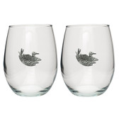Loon Stemless Wine Glass (Set of 2)