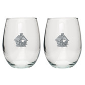 Birdhouse Stemless Wine Glass (Set of 2)