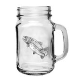 Trout Mason Jar Mug