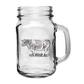 Cow Mason Jar Mug