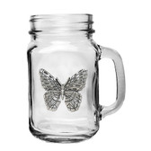 Butterfly Mason Jar Mug