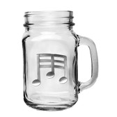 Music Note Mason Jar Mug