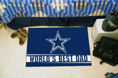 Dallas Cowboys Worlds Best Dad Starter Rug 19"x30"