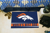 Denver Broncos Worlds Best Dad Starter Rug 19"x30"