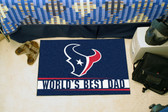 Houston Texans Worlds Best Dad Starter Rug 19"x30"