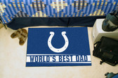 Indianapolis Colts Worlds Best Dad Starter Rug 19"x30"
