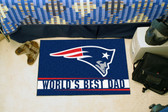 New England Patriots Worlds Best Dad Starter Rug 19"x30"