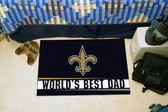 New Orleans Saints Worlds Best Dad Starter Rug 19"x30"