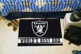 Oakland Raiders Worlds Best Dad Starter Rug 19"x30"