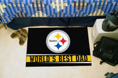 Pittsburgh Steelers Worlds Best Dad Starter Rug 19"x30"