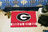 Georgia Bulldogs Worlds Best Dad Starter Rug 19"x30"