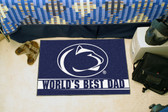 Penn State Nittany Lions Worlds Best Dad Starter Rug 19"x30"