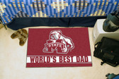 Mississippi State Bulldogs Worlds Best Dad Starter Rug 19"x30"