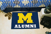 Michigan Wolverines Alumni Starter Rug 19"x30"