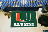 Miami Hurricanes Alumni Starter Rug 19"x30"