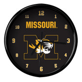 Missouri Tigers Black Rim Clock - Basic