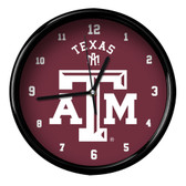 Texas A&M Aggies Black Rim Clock - Basic