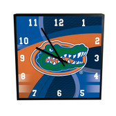 Florida Gators Carbon Fiber 12in Square Clock