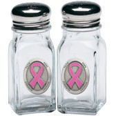 Pink Ribbon Salt & Pepper Shakers
