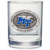 Middle Tennessee State Blue Raiders Double Old Fashioned Glass Set of 2
