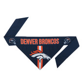 Denver Broncos Dog Bandanna Size XL