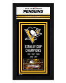 Pittsburgh Penguins Miniframe 2017 Stanley Cup Champions Banner