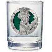 Irish Fighter Double Old Fashioned Glass Set of 2