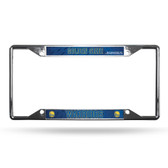 Golden State Warriors License Plate Frame Chrome EZ View
