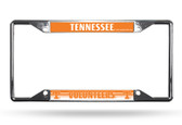 Tennessee Volunteers License Plate Frame Chrome EZ View