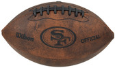 San Francisco 49ers Football - Vintage Throwback - 9 Inches