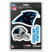 Carolina Panthers Decal Die Cut Team 3 Pack