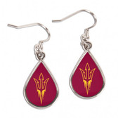 Arizona State Sun Devils Earrings Tear Drop Style