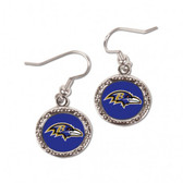 Baltimore Ravens Earrings Round Style