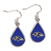 Baltimore Ravens Earrings Tear Drop Style