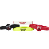 Chicago Bulls Bracelets - 4 Pack Silicone