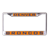 Denver Broncos License Plate Frame - Inlaid