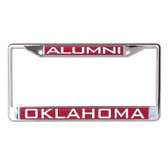 Oklahoma Sooners License Plate Frame - Inlaid - Alumni