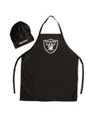 Oakland Raiders Apron and Chef Hat Set