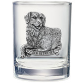 Golden Retriever Double Old Fashioned Glass Set of 2