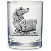 Dachshund Double Old Fashioned Glass Set of 2