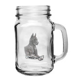 Great Dane Mason Jar Mug