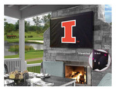 Illinois Fighting Illini TV Cover (TV sizes 60"-65")