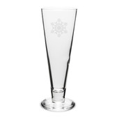 Snowflake 16 oz. Deep Etched Classic Pilsner