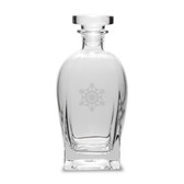 Snowflake 23.75 Deep Etched Rossini Decanter