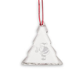 Santa Tree Shaped Crystal Christmas Ornament